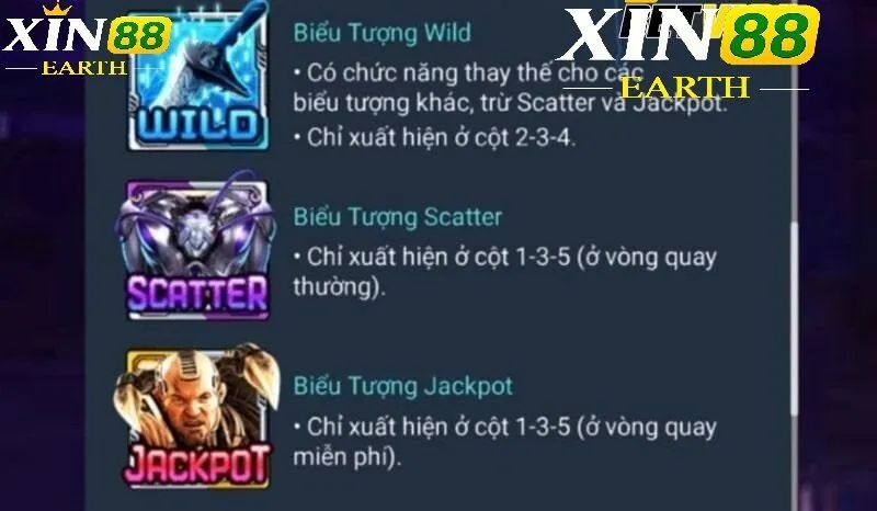 Alita Slot Nổ Hũ Siêu Gay Cấn Tại Xin88 2 Các biểu tượng có trong Alita Slot